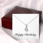 Happy Birthday - Alluring Beauty Necklace With Mahogany Style Luxury Box