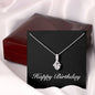 Happy Birthday v2 - Alluring Beauty Necklace With Mahogany Style Luxury Box