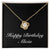 Happy Birthday Alicia v2 - 18K Yellow Gold Finish Love Knot Necklace