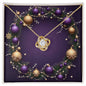 Christmas Background 023 - 18K Yellow Gold Finish Love Knot Necklace
