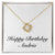 Happy Birthday Andria - 18K Yellow Gold Finish Love Knot Necklace