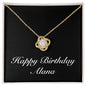 Happy Birthday Alana v2 - 18K Yellow Gold Finish Love Knot Necklace