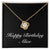 Happy Birthday Alice v2 - 18K Yellow Gold Finish Love Knot Necklace