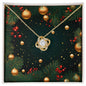 Christmas Background 118 - 18K Yellow Gold Finish Love Knot Necklace