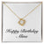 Happy Birthday Alina - 18K Yellow Gold Finish Love Knot Necklace