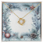 Christmas Background 073 - 18K Yellow Gold Finish Love Knot Necklace