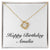 Happy Birthday Amalia - 18K Yellow Gold Finish Love Knot Necklace