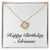 Happy Birthday Adrianne - 18K Yellow Gold Finish Love Knot Necklace