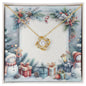 Christmas Background 093 - 18K Yellow Gold Finish Love Knot Necklace