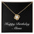 Happy Birthday Alissa v2 - 18K Yellow Gold Finish Love Knot Necklace