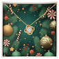 Christmas Background 129 - 18K Yellow Gold Finish Love Knot Necklace