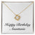 Happy Birthday Anastasia - 18K Yellow Gold Finish Love Knot Necklace