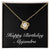 Happy Birthday Alejandra v2 - 18K Yellow Gold Finish Love Knot Necklace