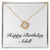 Happy Birthday Adell - 18K Yellow Gold Finish Love Knot Necklace