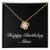 Happy Birthday Aline v2 - 18K Yellow Gold Finish Love Knot Necklace