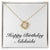 Happy Birthday Adelaida - 18K Yellow Gold Finish Love Knot Necklace