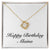 Happy Birthday Alaina - 18K Yellow Gold Finish Love Knot Necklace