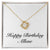 Happy Birthday Allene - 18K Yellow Gold Finish Love Knot Necklace