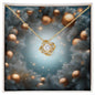 Christmas Background 105 - 18K Yellow Gold Finish Love Knot Necklace