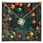 Christmas Background 126 - 18K Yellow Gold Finish Love Knot Necklace