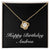 Happy Birthday Andrea v2 - 18K Yellow Gold Finish Love Knot Necklace