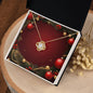 Christmas Background 036 - 18K Yellow Gold Finish Love Knot Necklace