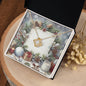 Christmas Background 079 - 18K Yellow Gold Finish Love Knot Necklace