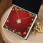 Christmas Background 011 - 18K Yellow Gold Finish Love Knot Necklace