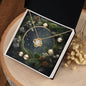Christmas Background 102 - 18K Yellow Gold Finish Love Knot Necklace