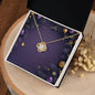 Christmas Background 065 - 18K Yellow Gold Finish Love Knot Necklace