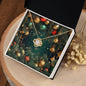 Christmas Background 126 - 18K Yellow Gold Finish Love Knot Necklace