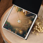 Christmas Background 096 - 18K Yellow Gold Finish Love Knot Necklace
