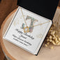 Happy Birthday Janet v01 - 18K Yellow Gold Finish Love Knot Necklace
