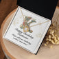 Happy Birthday Katherine v01 - 18K Yellow Gold Finish Love Knot Necklace