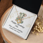 Happy Birthday Ida v01 - 18K Yellow Gold Finish Love Knot Necklace