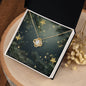 Christmas Background 114 - 18K Yellow Gold Finish Love Knot Necklace