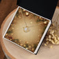 Christmas Background 007 - 18K Yellow Gold Finish Love Knot Necklace