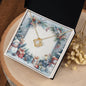 Christmas Background 093 - 18K Yellow Gold Finish Love Knot Necklace