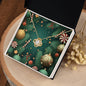 Christmas Background 129 - 18K Yellow Gold Finish Love Knot Necklace