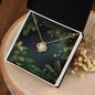 Christmas Background 112 - 18K Yellow Gold Finish Love Knot Necklace