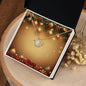 Christmas Background 006 - 18K Yellow Gold Finish Love Knot Necklace