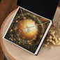 Christmas Background 106 - 18K Yellow Gold Finish Love Knot Necklace