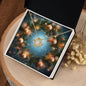 Christmas Background 107 - 18K Yellow Gold Finish Love Knot Necklace