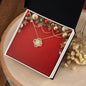 Christmas Background 013 - 18K Yellow Gold Finish Love Knot Necklace
