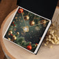 Christmas Background 117 - 18K Yellow Gold Finish Love Knot Necklace