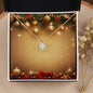 Christmas Background 006 - 18K Yellow Gold Finish Love Knot Necklace