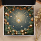 Christmas Background 109 - 18K Yellow Gold Finish Love Knot Necklace