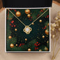 Christmas Background 118 - 18K Yellow Gold Finish Love Knot Necklace