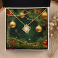 Christmas Background 116 - 18K Yellow Gold Finish Love Knot Necklace