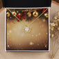 Christmas Background 014 - 18K Yellow Gold Finish Love Knot Necklace